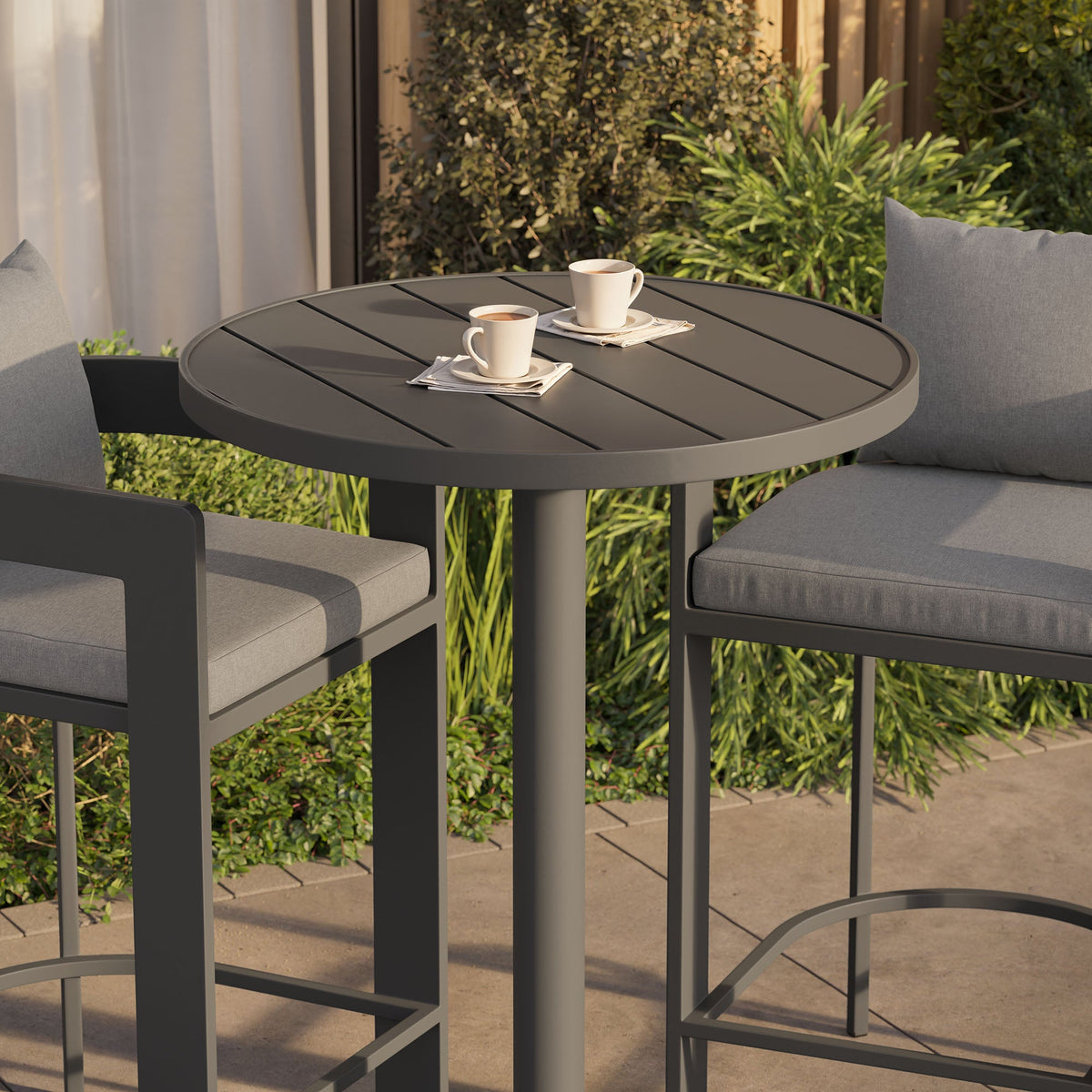 Tahoe 3-Piece Outdoor Aluminum Bar Set