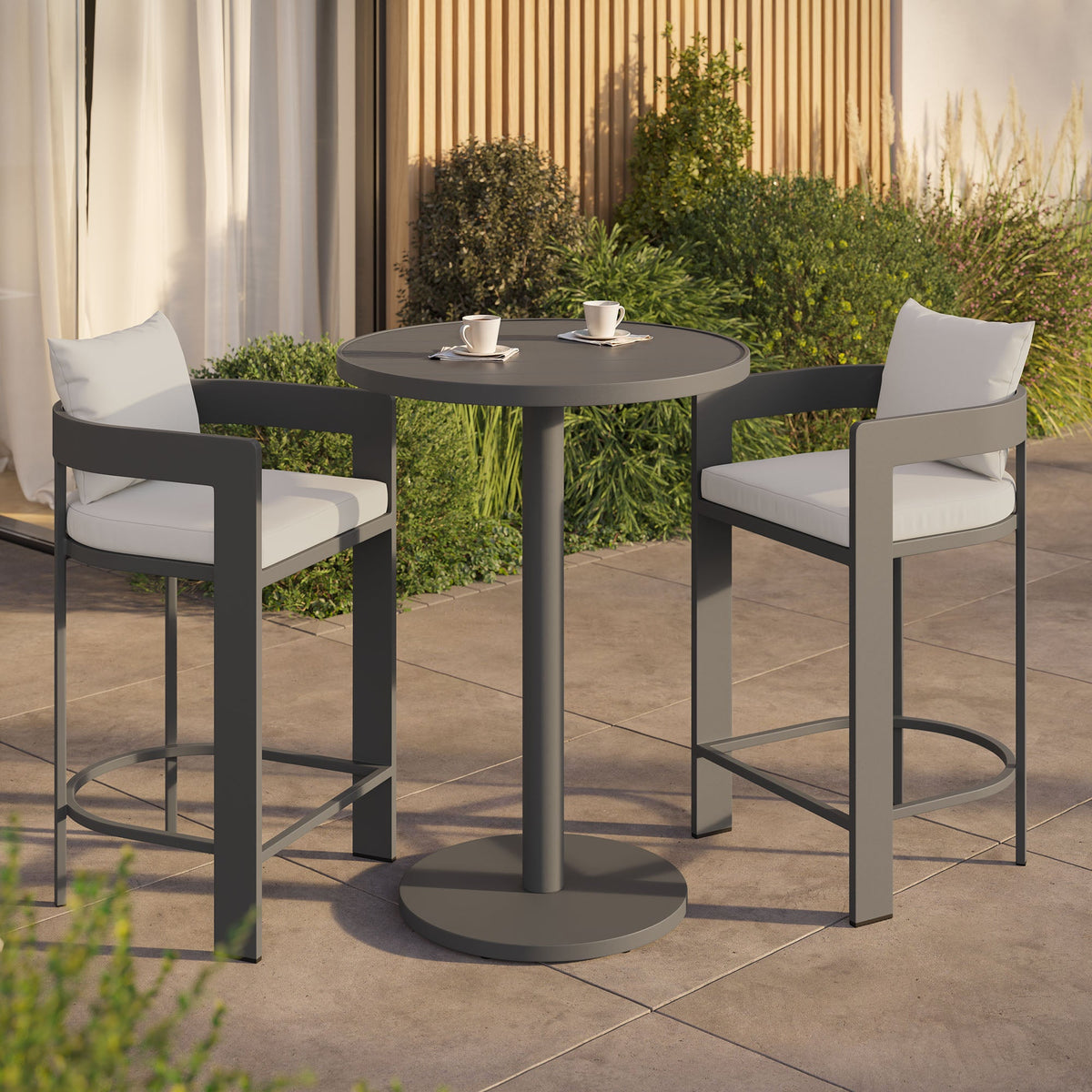 Tahoe 3-Piece Outdoor Aluminum Bar Set