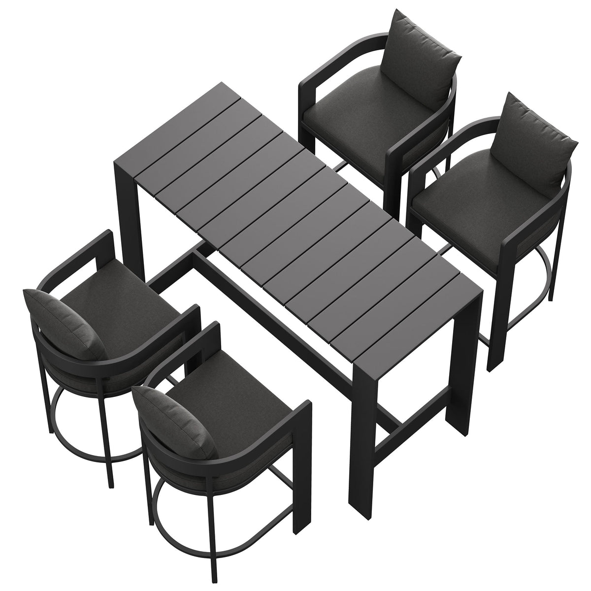 Tahoe 5-Piece Outdoor Bar Table Set