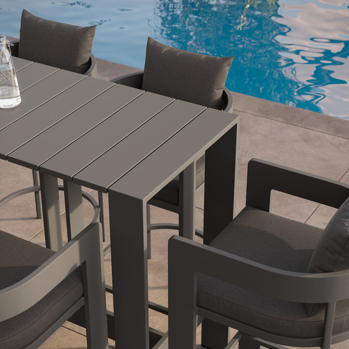 Tahoe 5-Piece Outdoor Bar Table Set