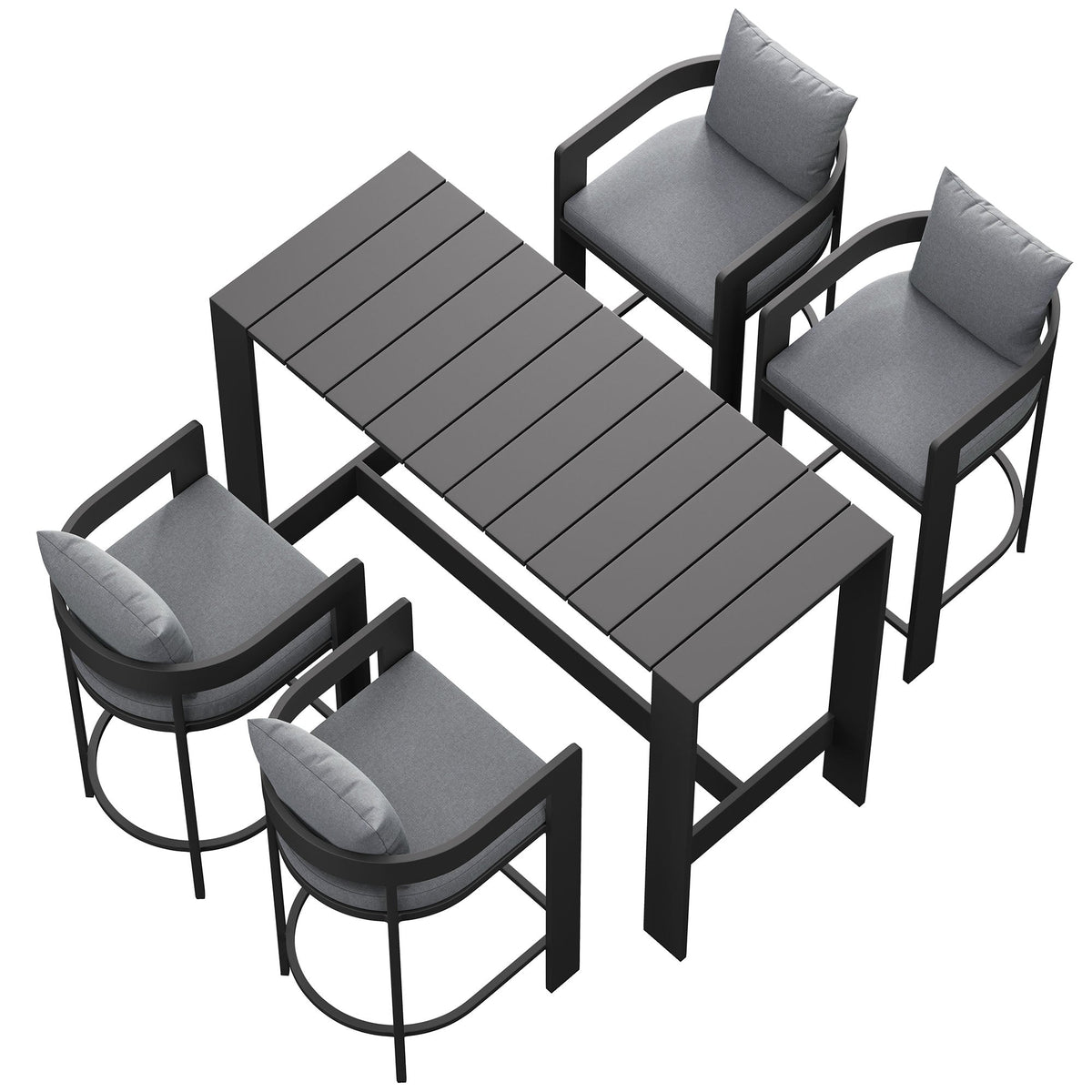 Tahoe 5-Piece Outdoor Bar Table Set