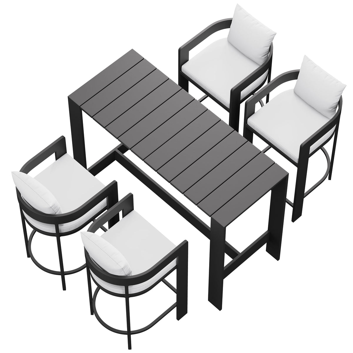 Tahoe 5-Piece Outdoor Bar Table Set