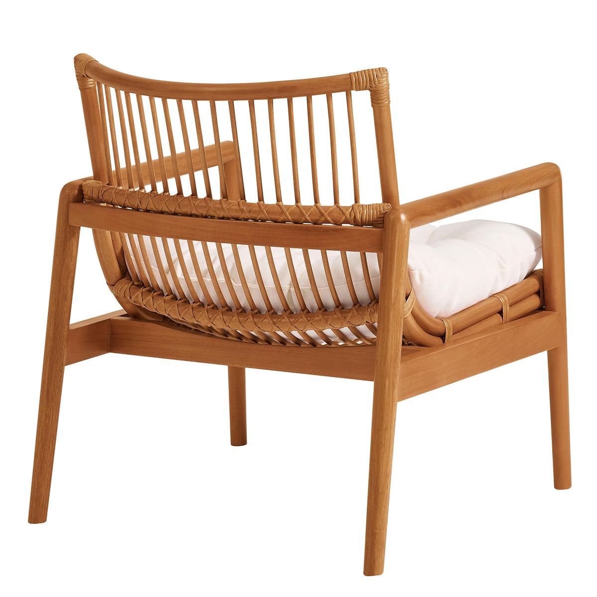Tula Wood Rattan Lounge Chair