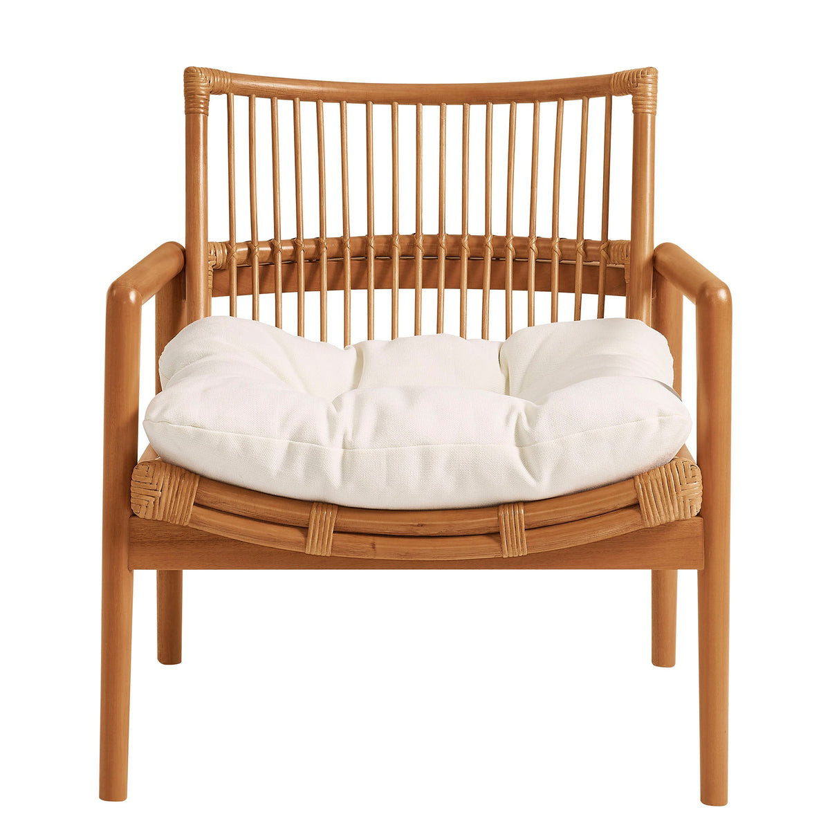 Tula Wood Rattan Lounge Chair