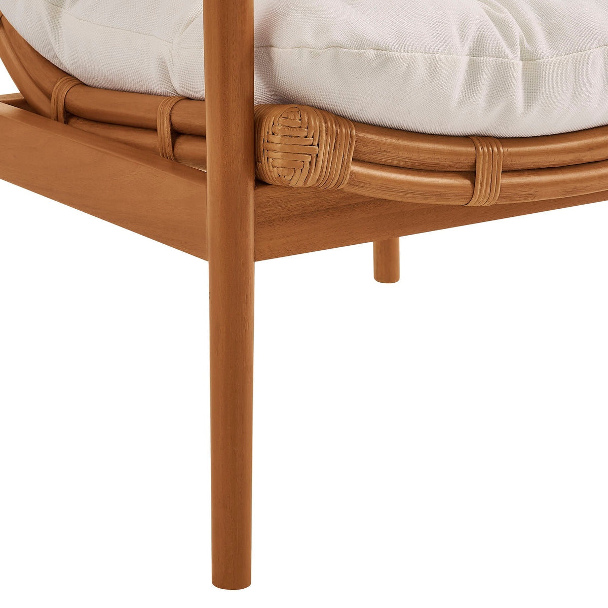 Tula Wood Rattan Lounge Chair