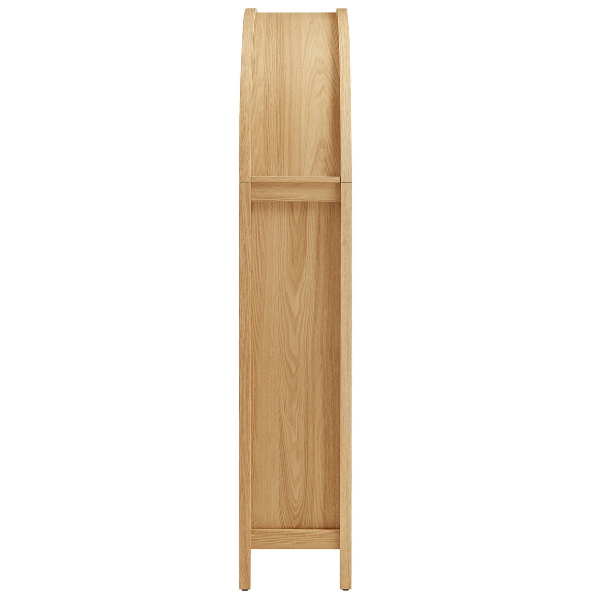 Calista 63 Inch Arched Storage Cabinet With Folding Desk - view 9