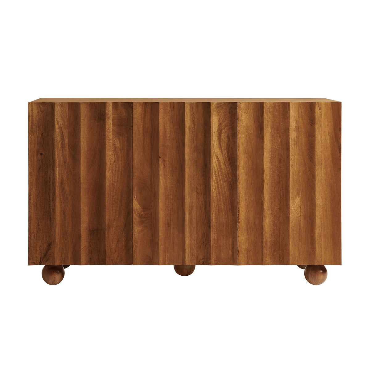 Sorren 54 Inch Scalloped Mango Wood