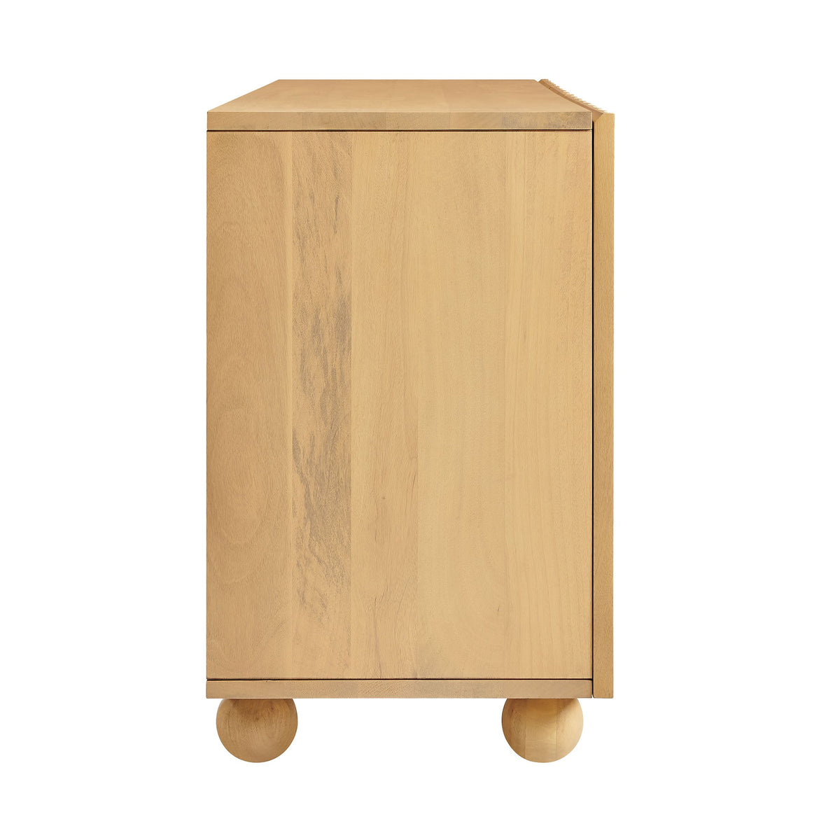 Sorren 72 Inch Scalloped Wood 4-Door Sideboard