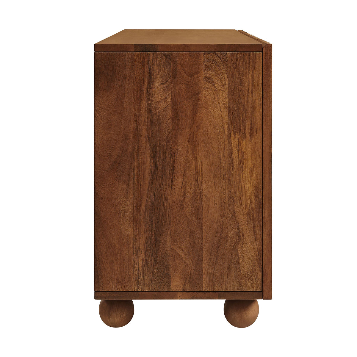 Sorren 72 Inch Scalloped Wood 4-Door Sideboard