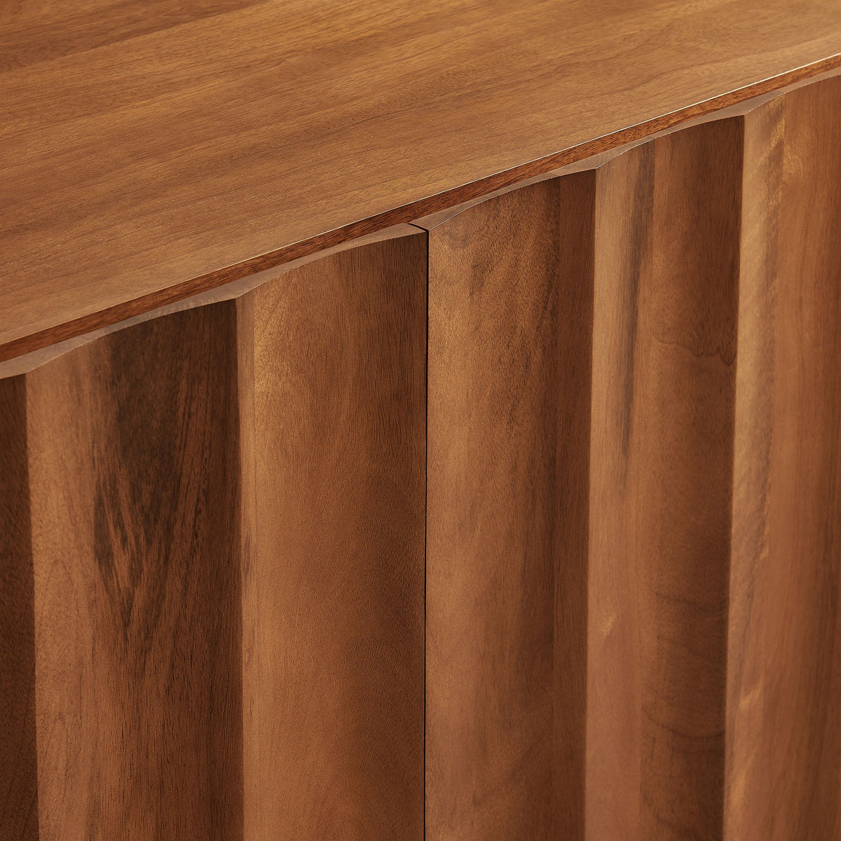 Sorren 72 Inch Scalloped Wood 4-Door Sideboard