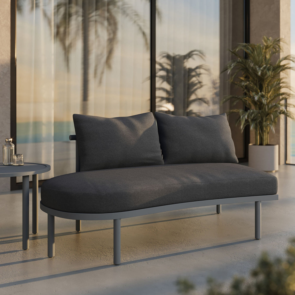 Porta Left-Arm Facing Outdoor Aluminum Modular Piece