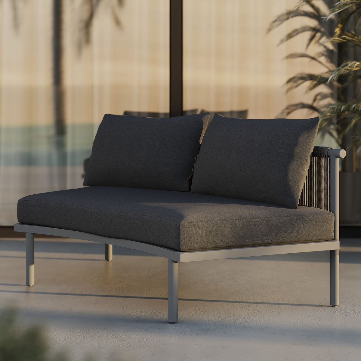 Porta Armless Outdoor Aluminum Modular Piece