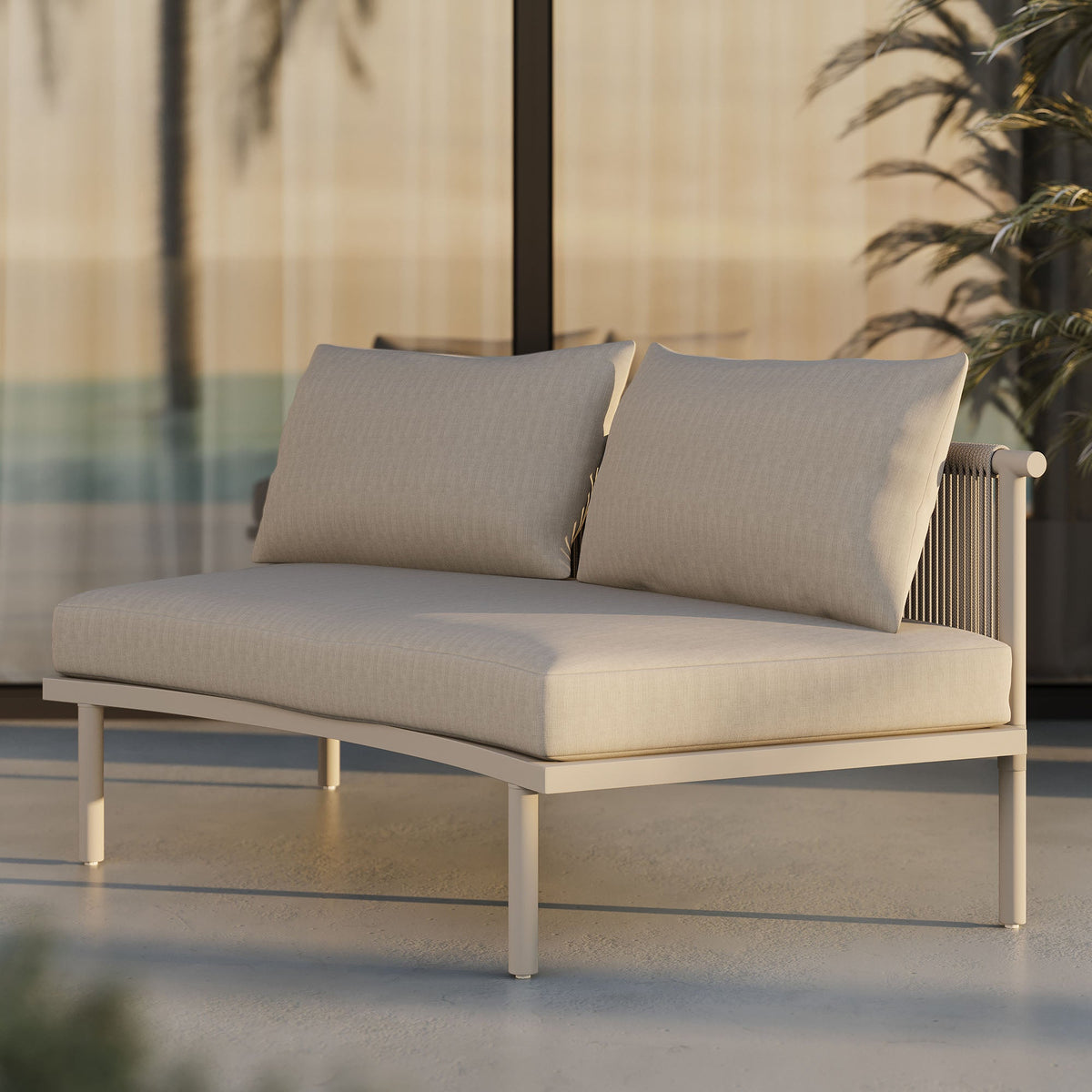Porta Armless Outdoor Aluminum Modular Piece