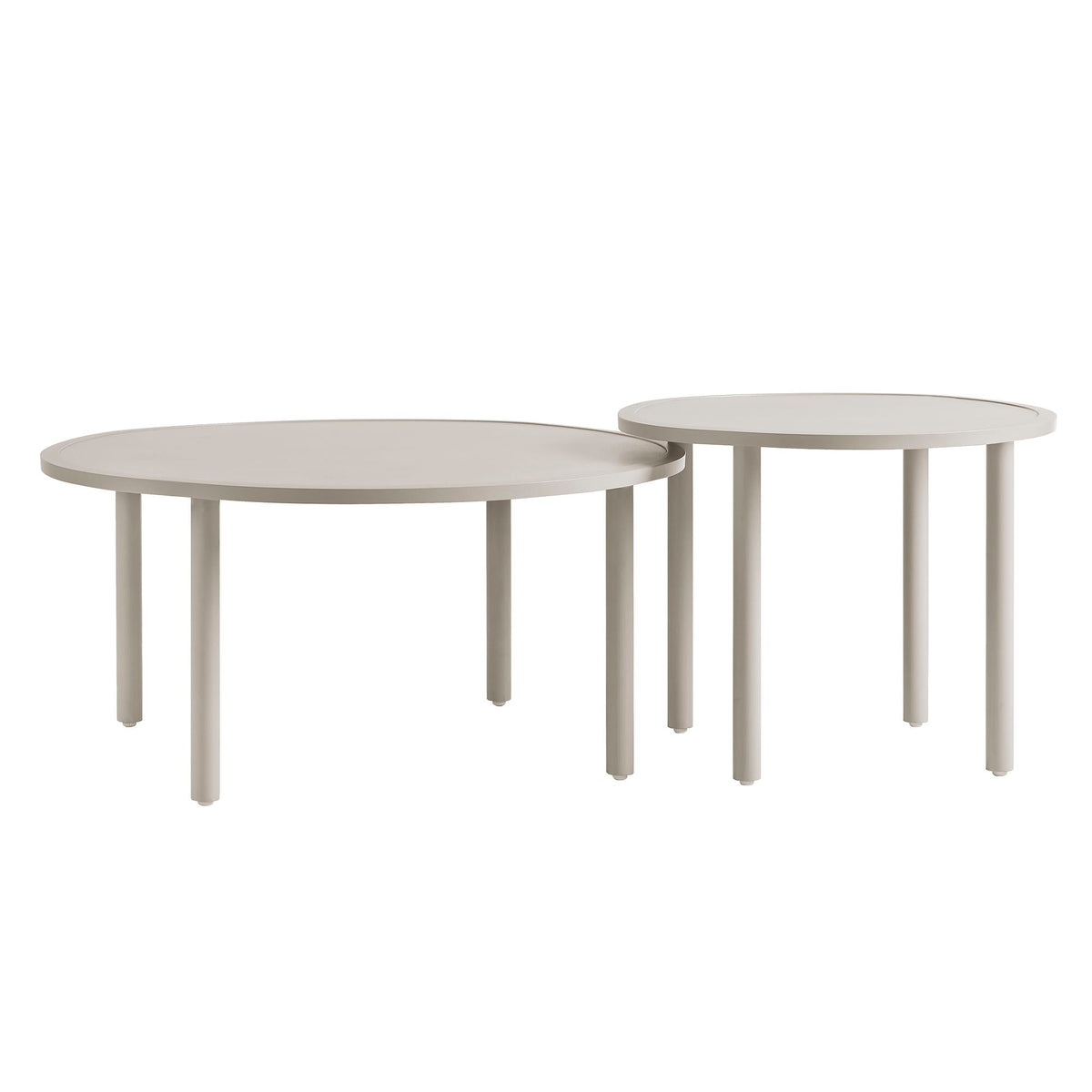 Porta 2 Piece Nesting Outdoor Aluminum Coffee Table Set
