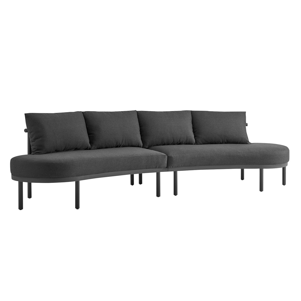 Porta 2 Piece Outdoor Aluminum Modular Sofa