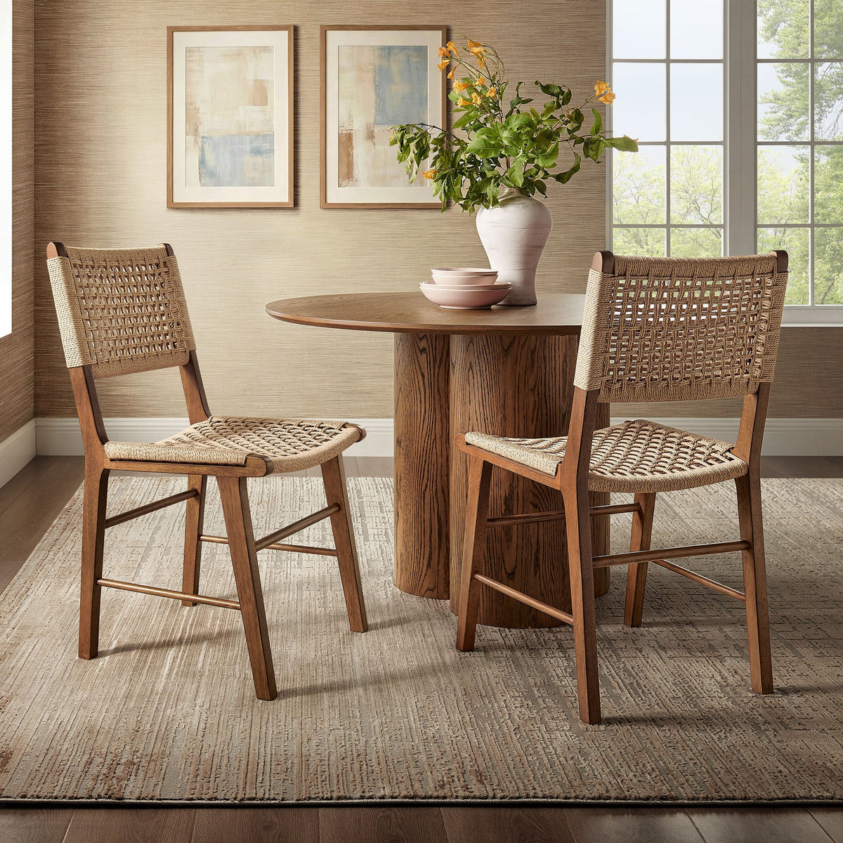 Tindra Woven Dining Chairs Set of 2