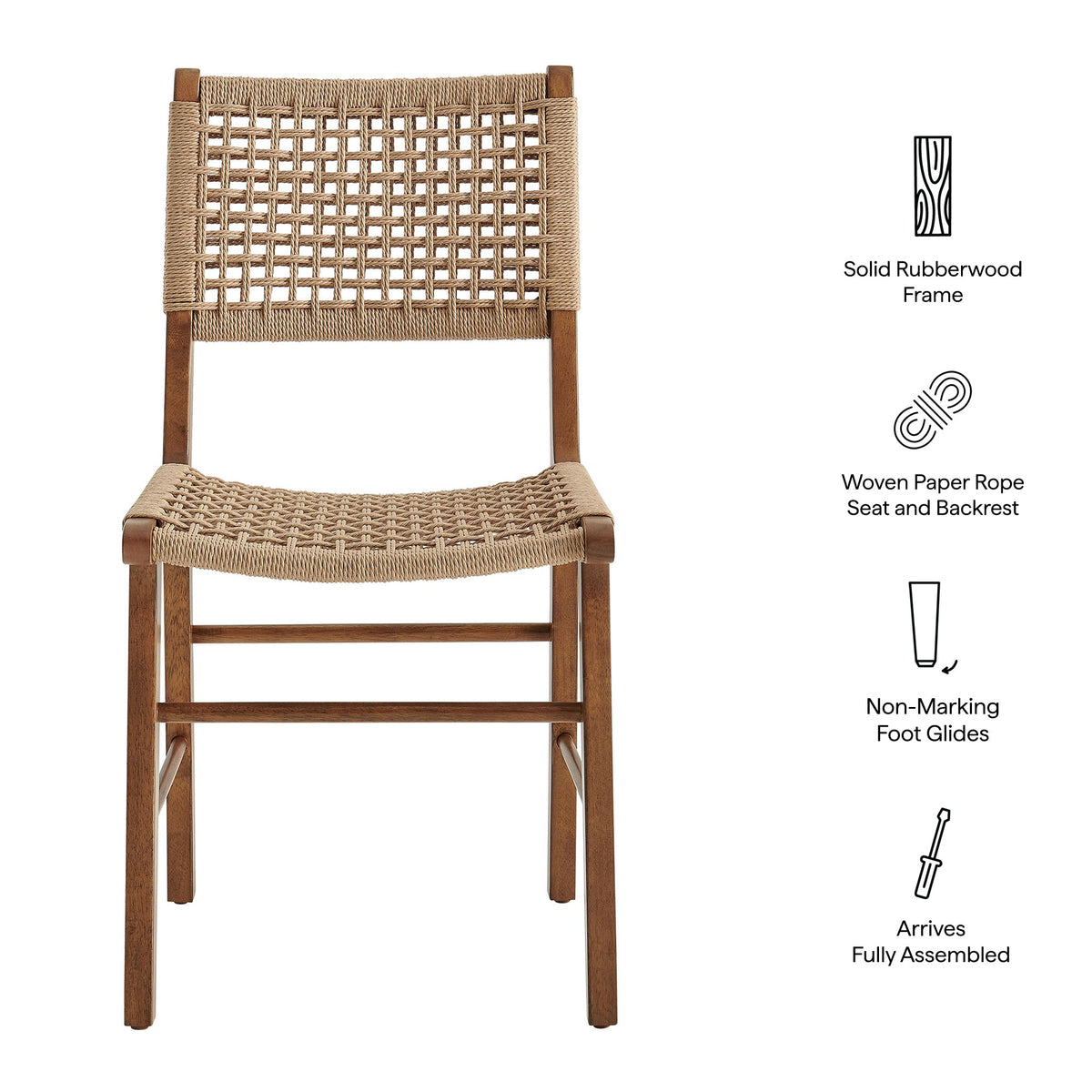 Tindra Woven Dining Chairs Set of 2
