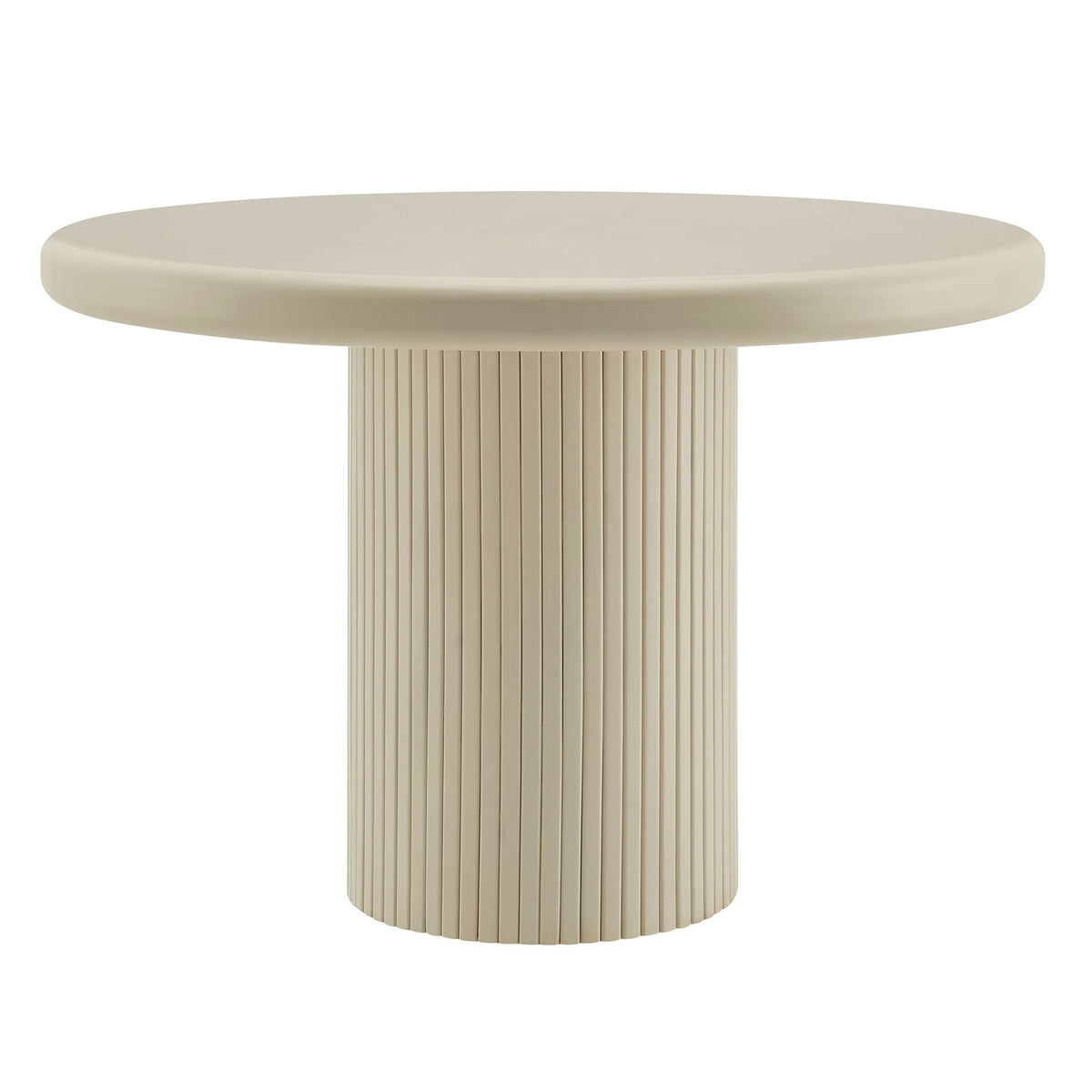 Belmonte 45 Inch Painted Wood Round Pedestal Dining Table