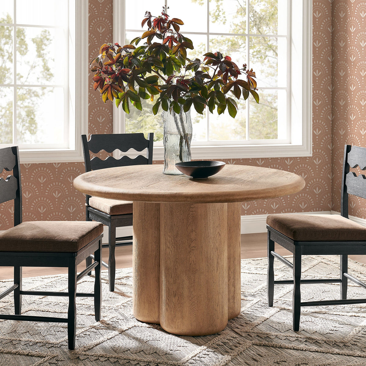 Tori 48 Inch Round Indoor and Outdoor Dining Table