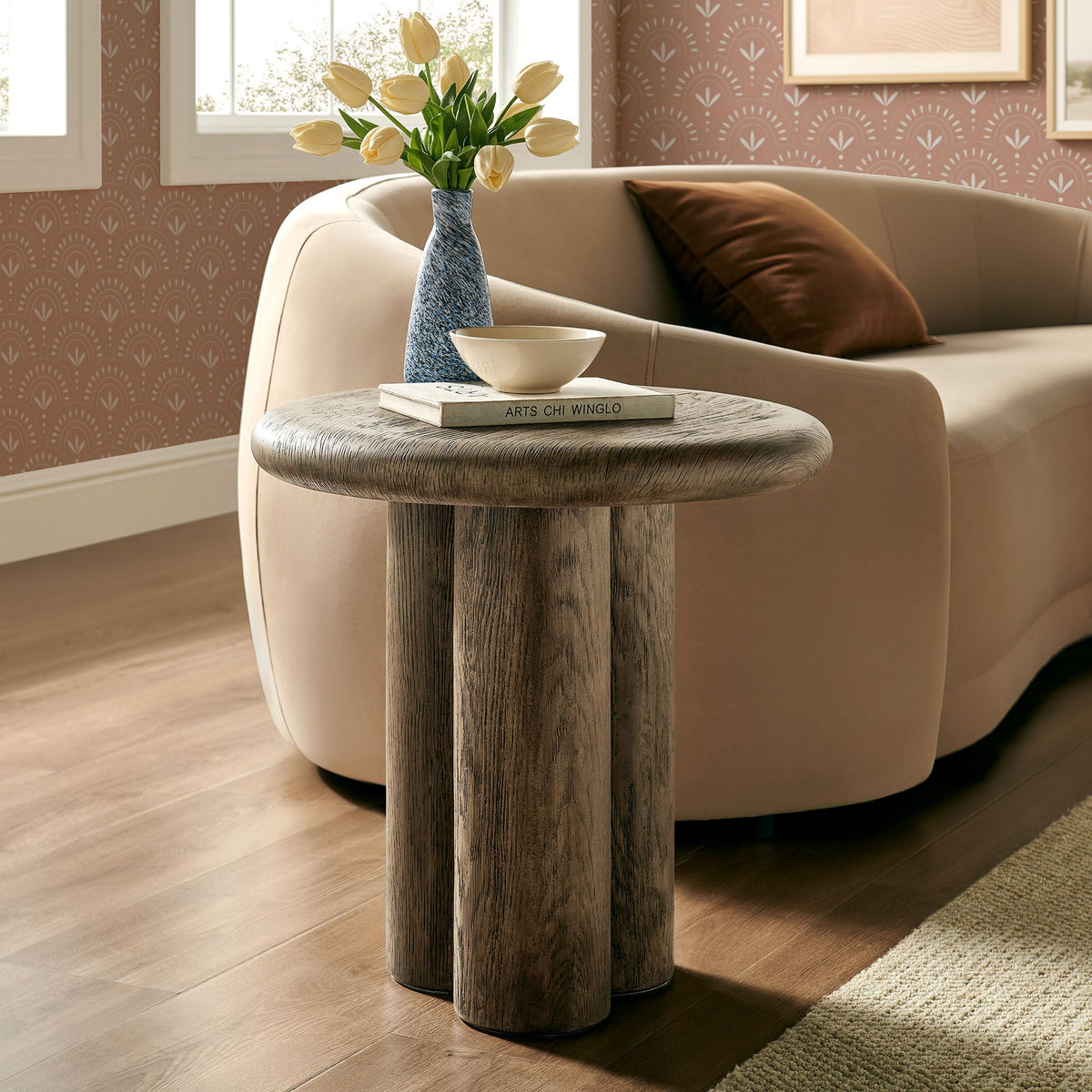 Tori 20 Inch Round Indoor and Outdoor Side Table