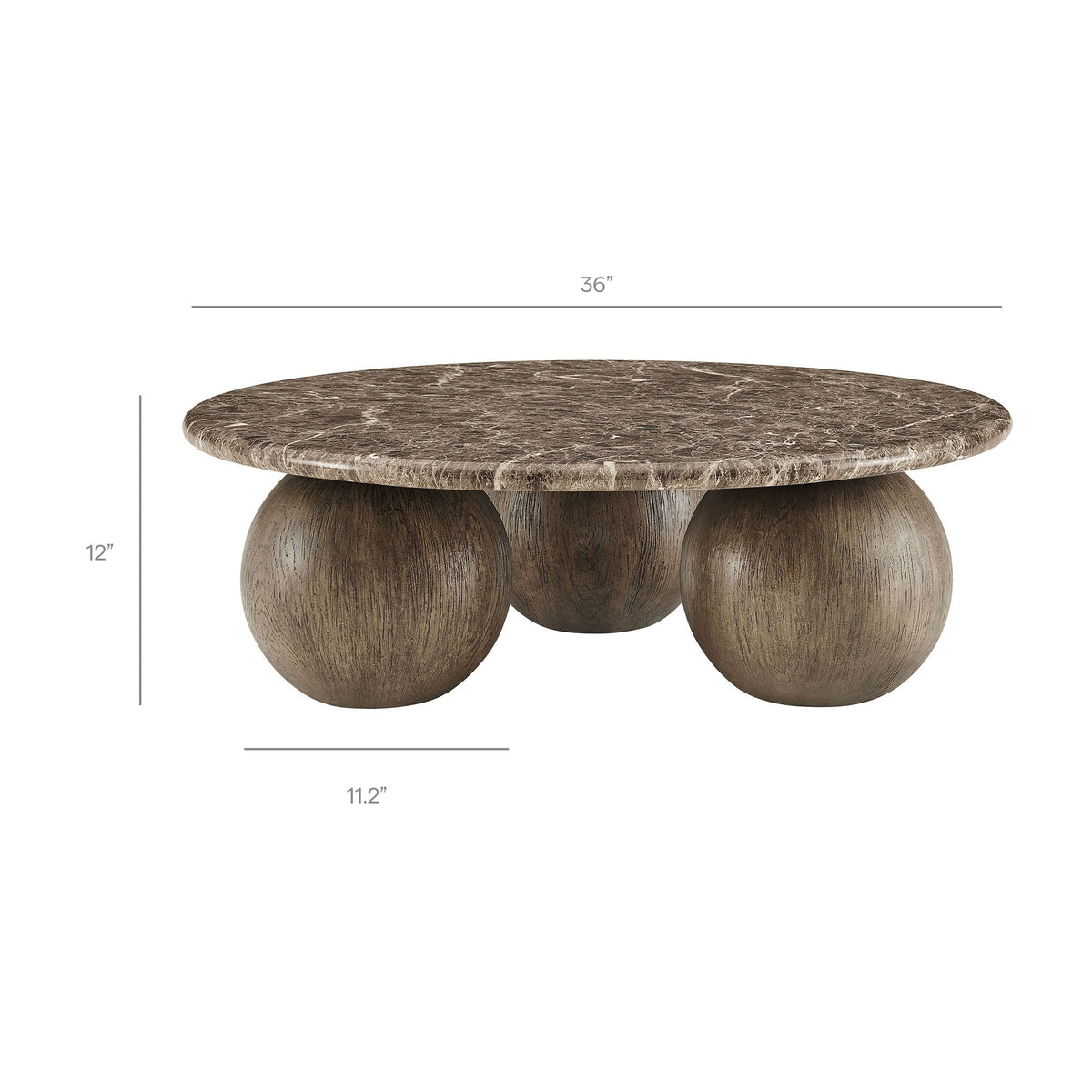 Pietra Indoor Outdoor Round Coffee Table
