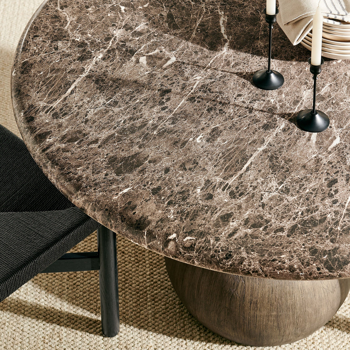 Pietra Indoor Outdoor Round Dining Table