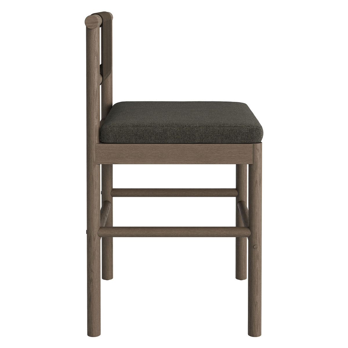 Eleni Outdoor Teak Wood Counter Stools Set of 2