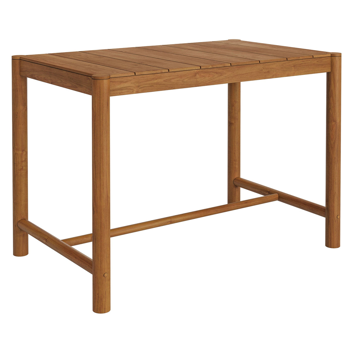 Eleni Rectangle 56-Inch Outdoor Teak Wood Rectangular Bar Table