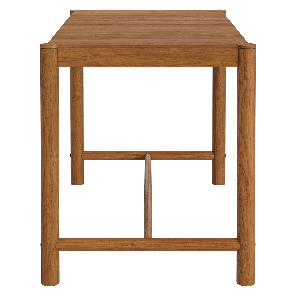 Eleni Rectangle 56-Inch Outdoor Teak Wood Rectangular Bar Table