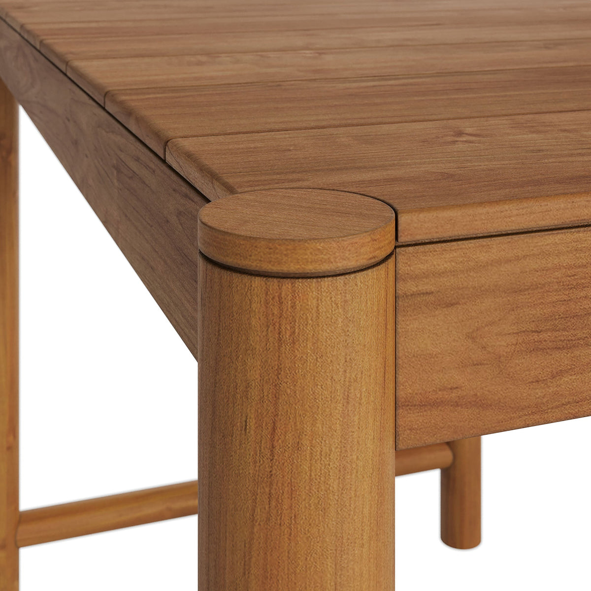 Eleni Rectangle 56-Inch Outdoor Teak Wood Rectangular Bar Table