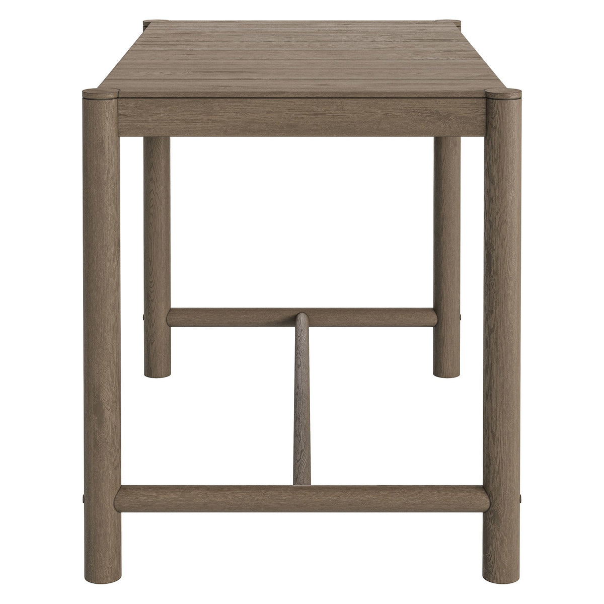 Eleni Rectangle 56-Inch Outdoor Teak Wood Rectangular Bar Table
