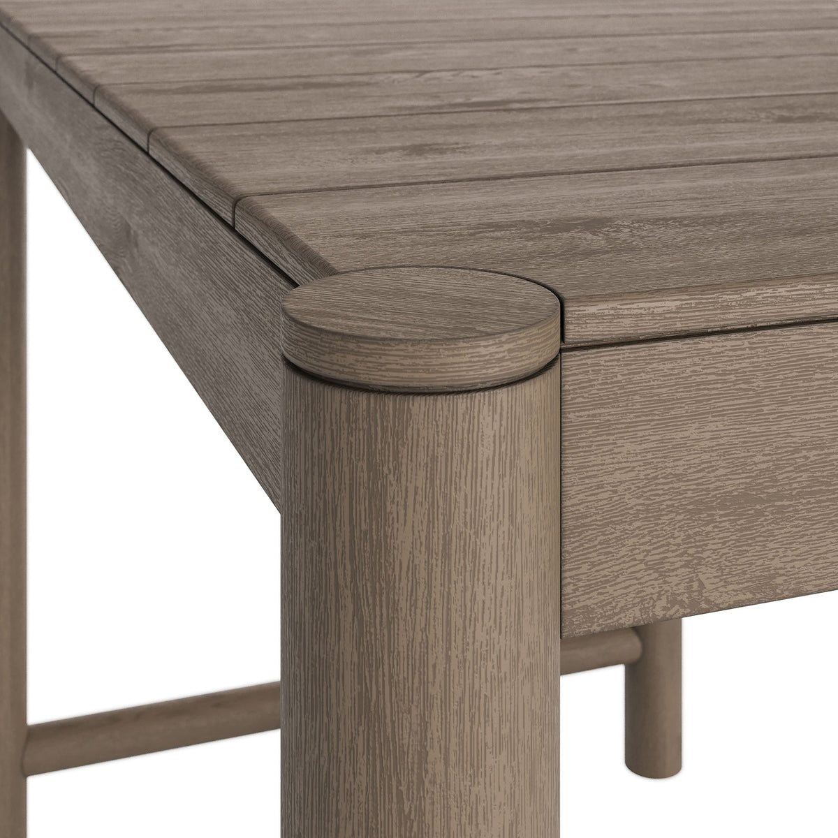 Eleni Rectangle 56-Inch Outdoor Teak Wood Rectangular Bar Table