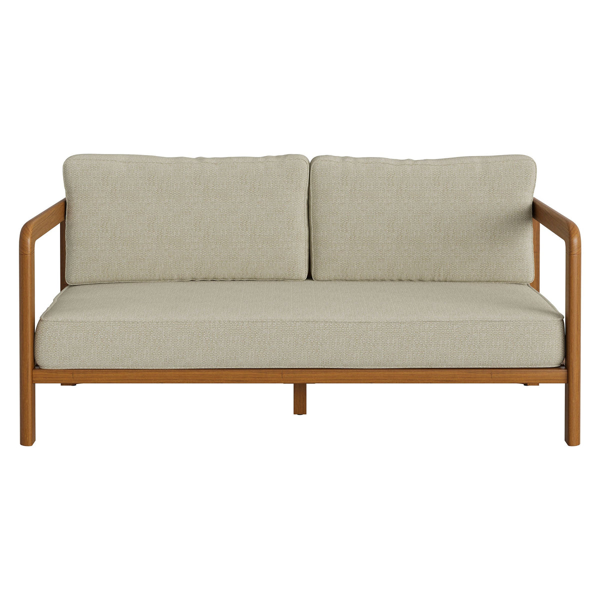 Kona Outdoor Teak Wood Loveseat