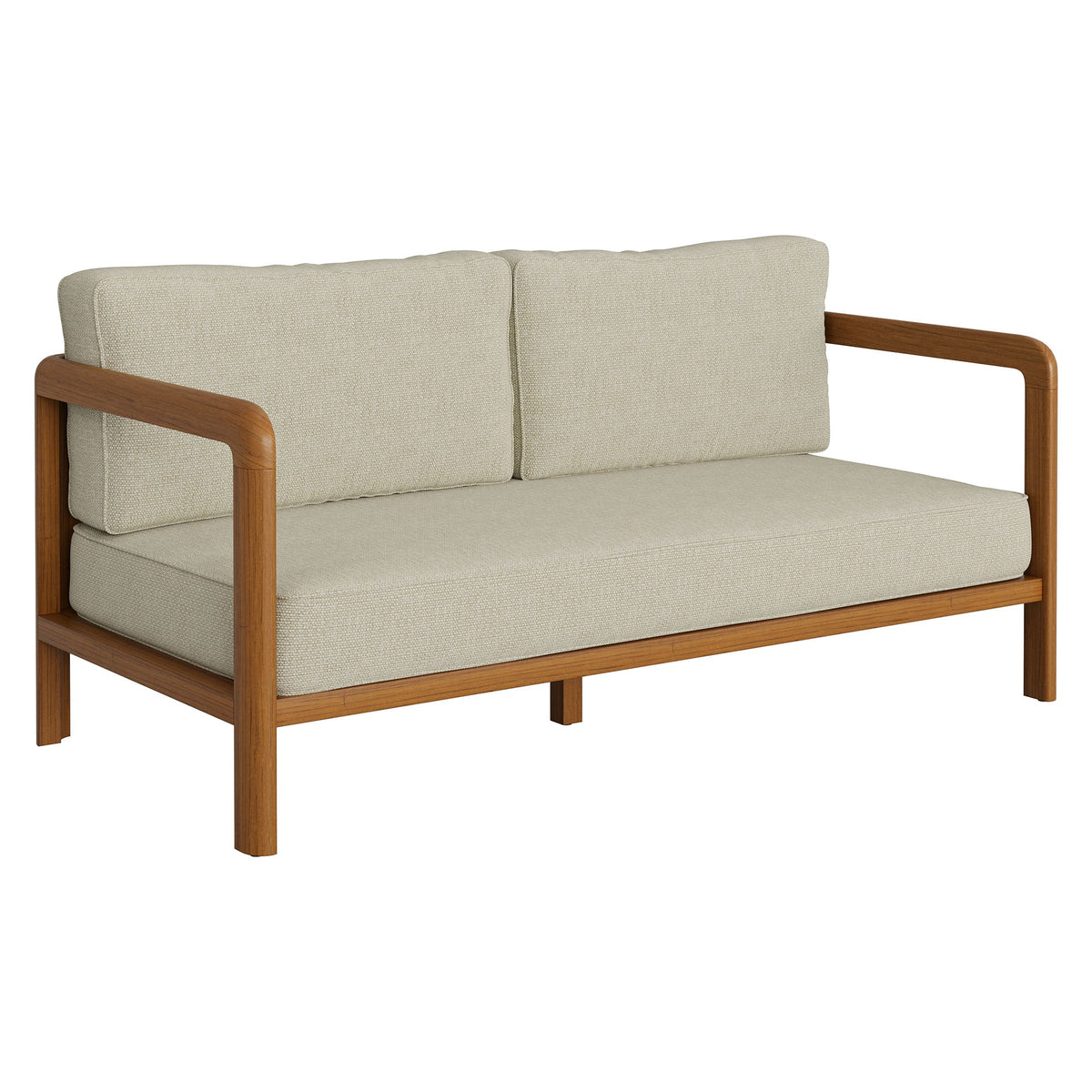 Kona Outdoor Teak Wood Loveseat