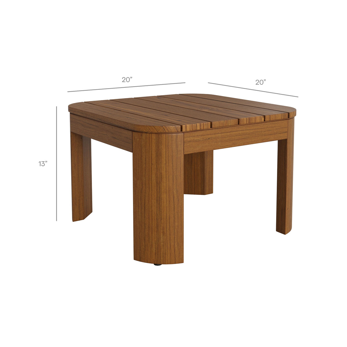 Kona Outdoor Teak Wood Side Table