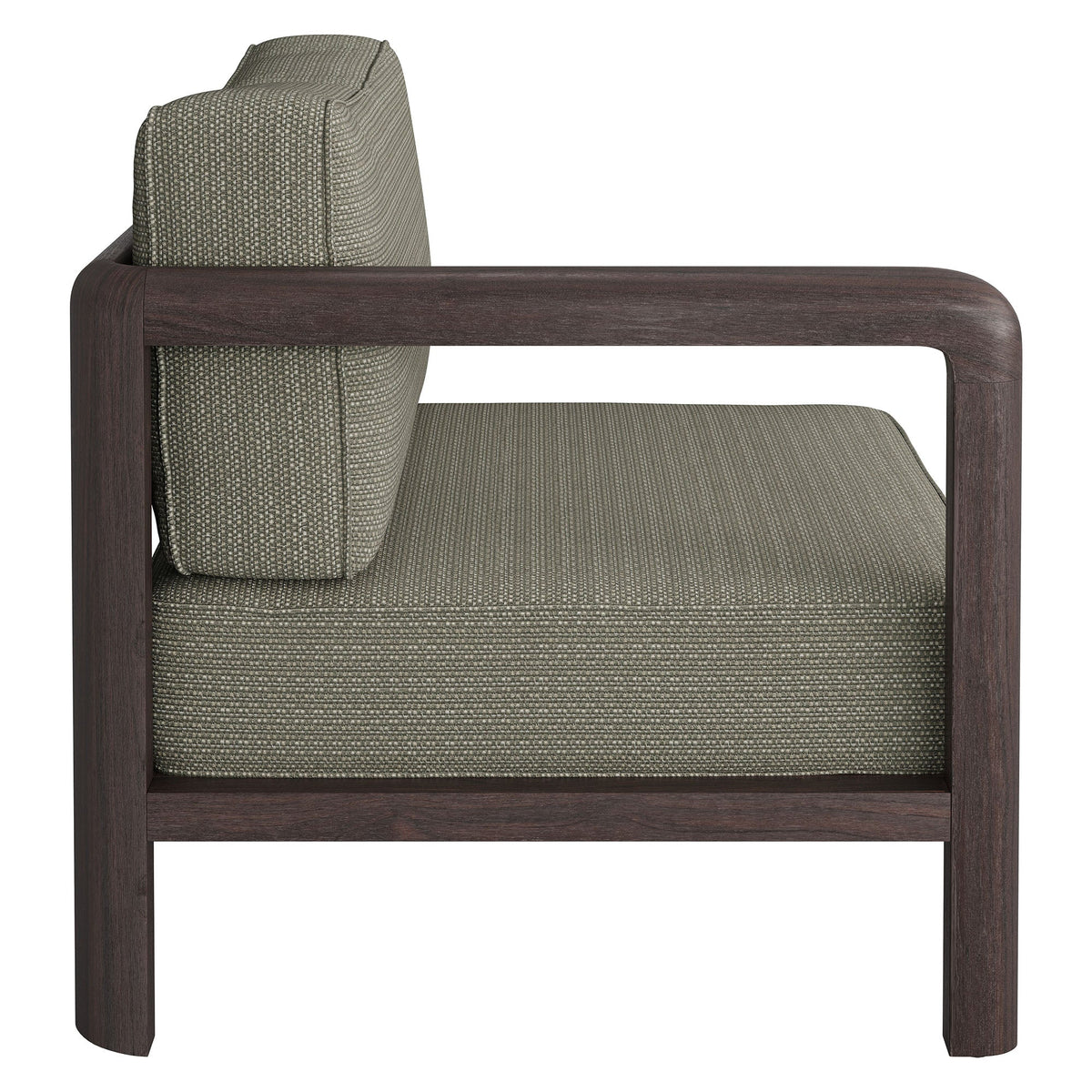 Kona Outdoor Teak Wood Left-Arm Facing Modular Armchair