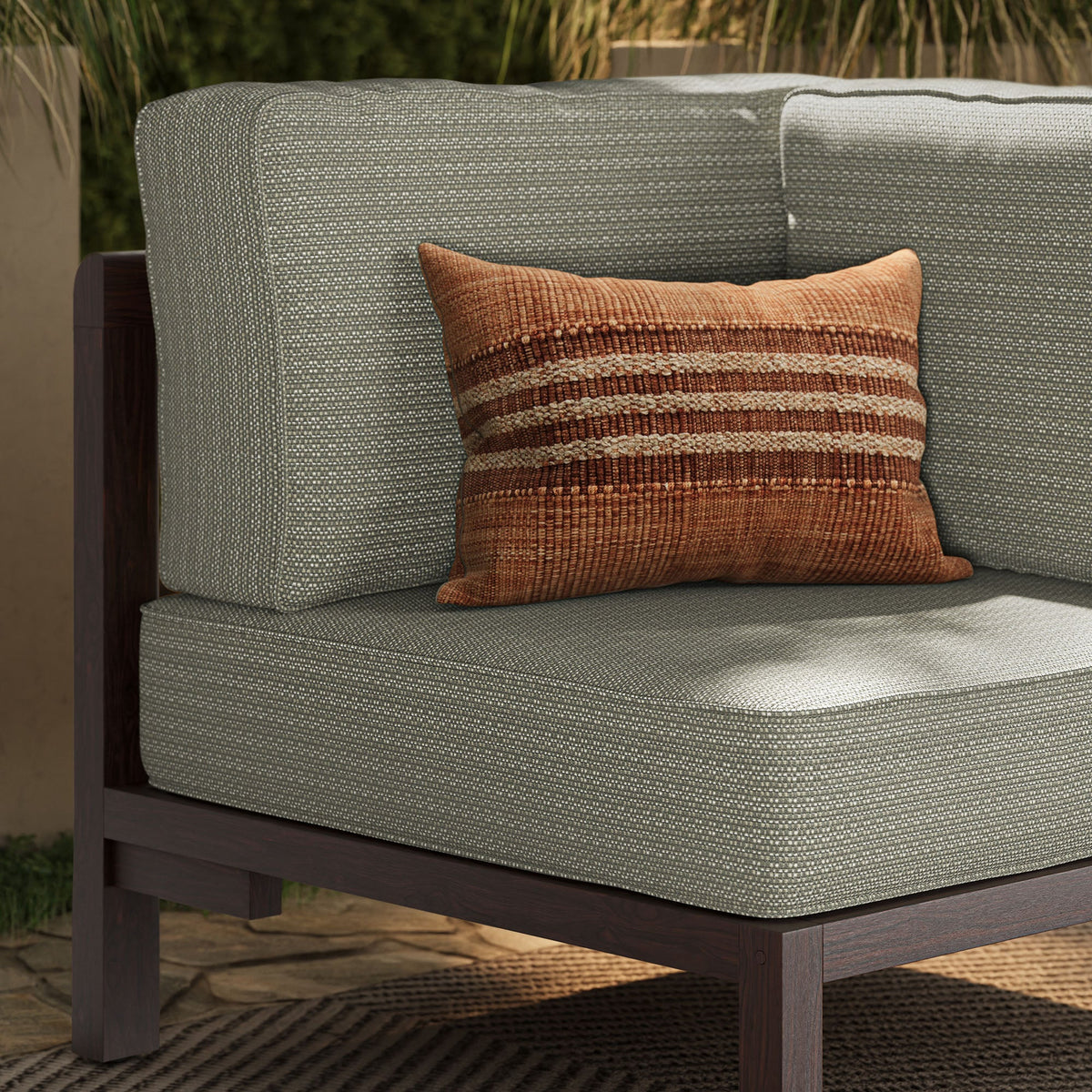 Kona Outdoor Teak Wood Corner Modular Chair