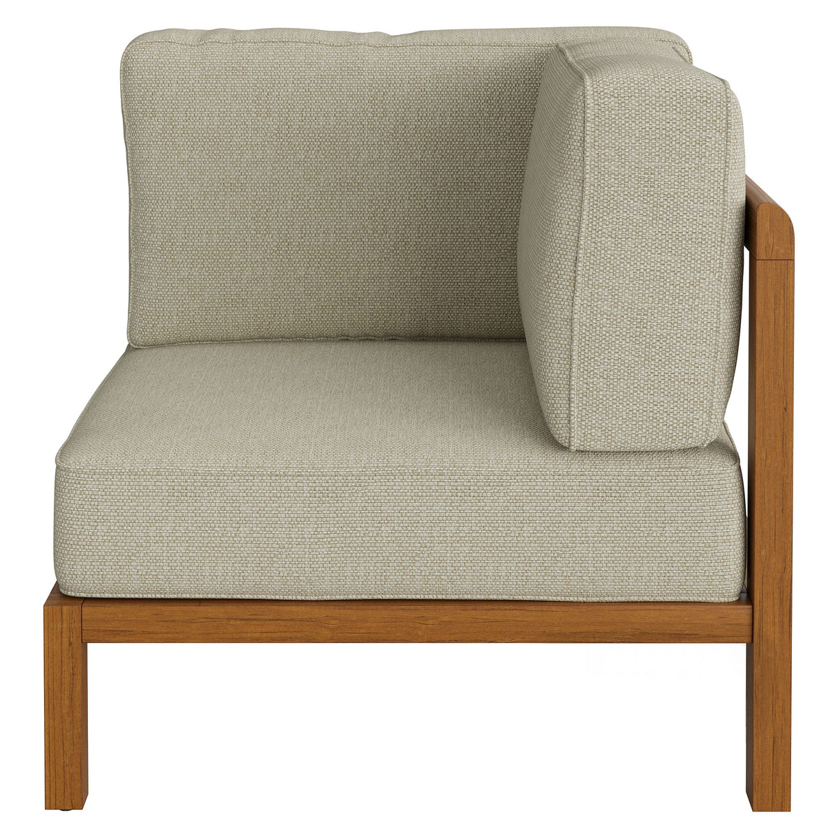 Kona Outdoor Teak Wood Corner Modular Chair