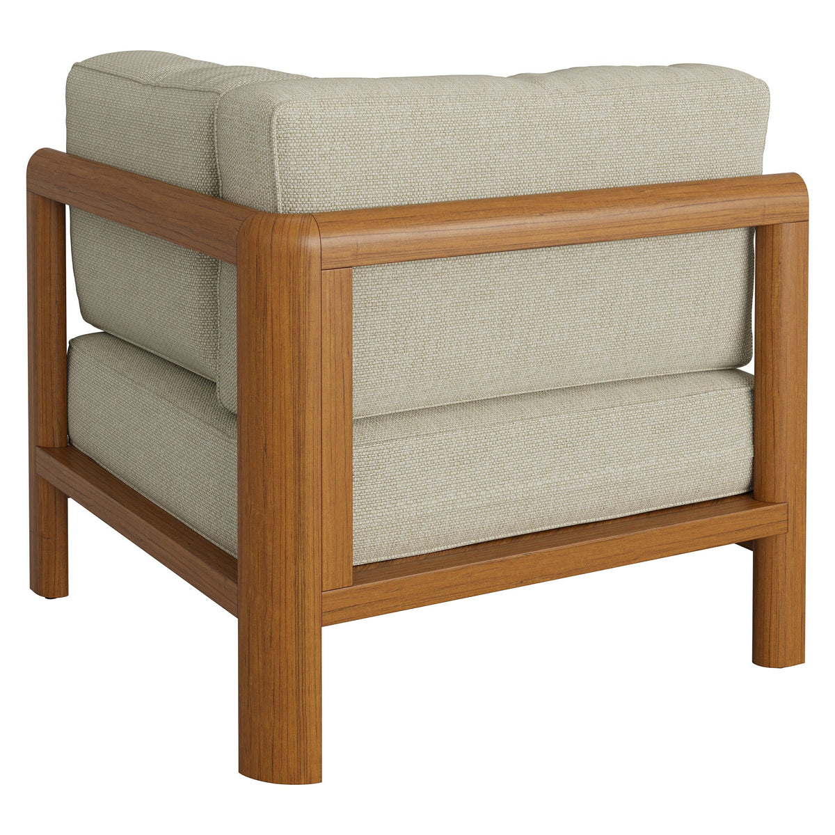 Kona Outdoor Teak Wood Corner Modular Chair