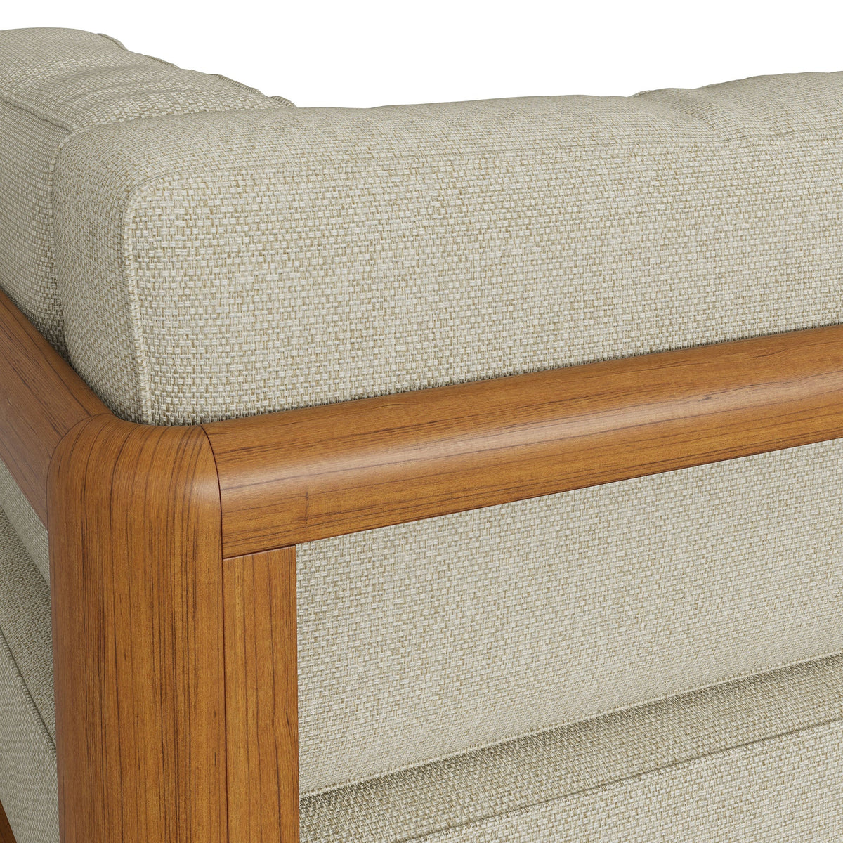 Kona Outdoor Teak Wood Corner Modular Chair