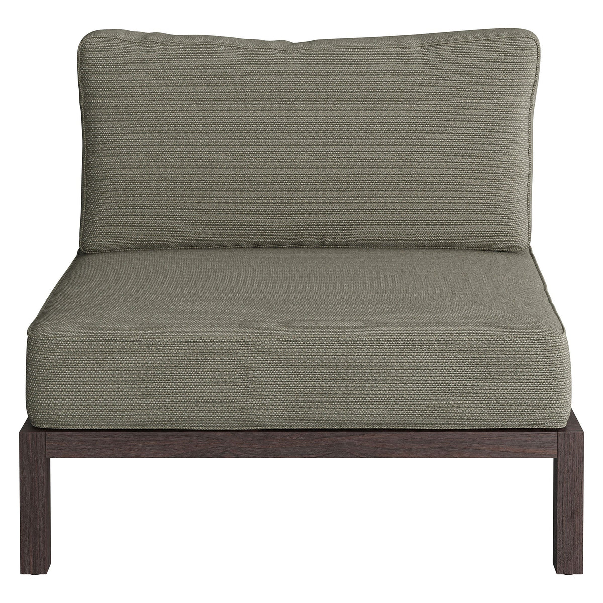 Kona Outdoor Teak Wood Armless Modular Chair