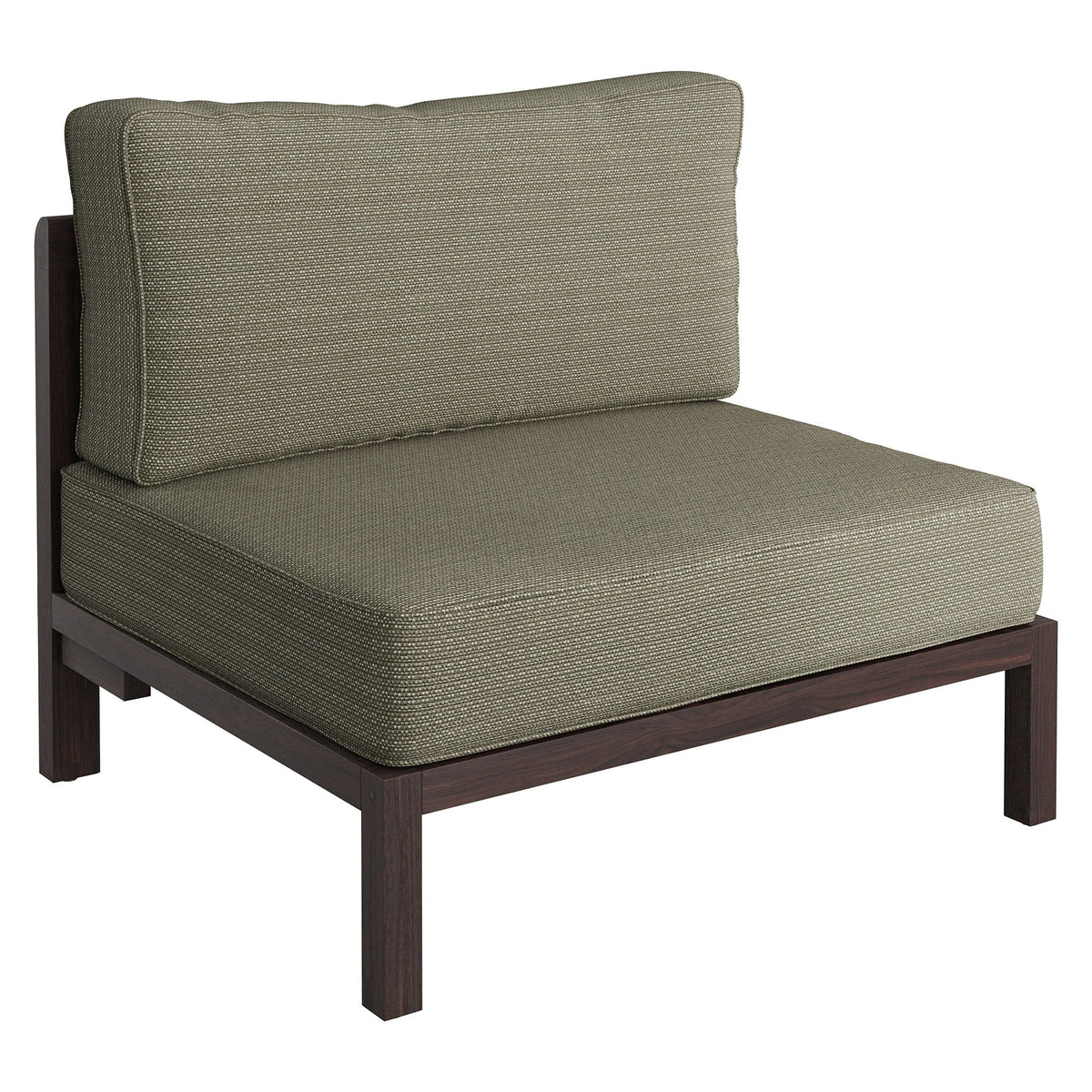 Kona Outdoor Teak Wood Armless Modular Chair
