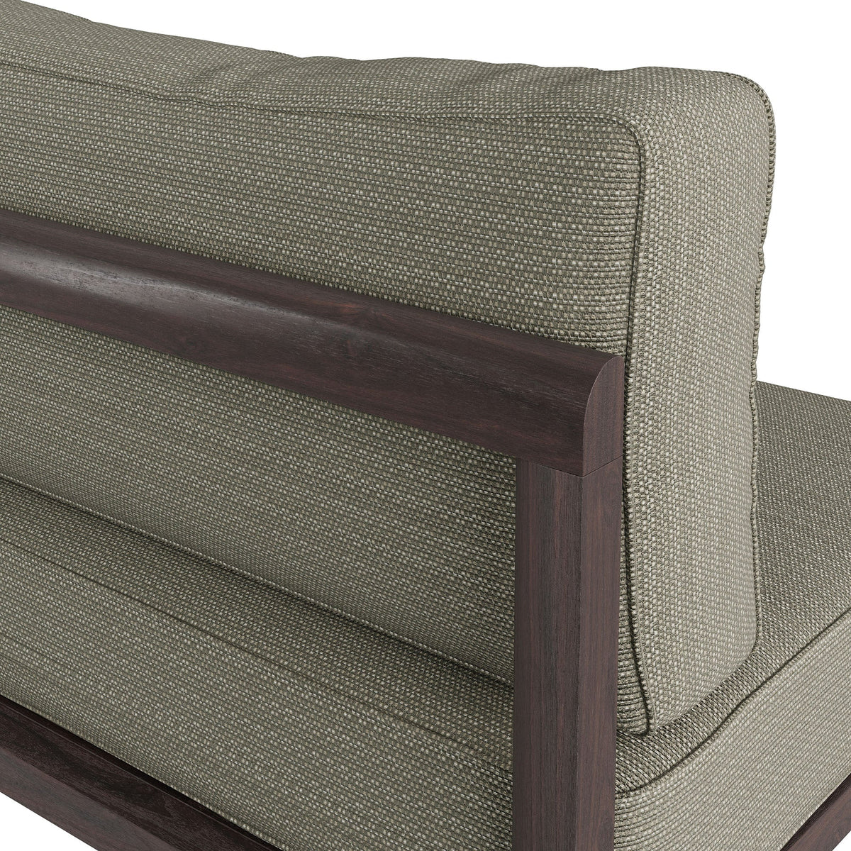 Kona Outdoor Teak Wood Armless Modular Chair