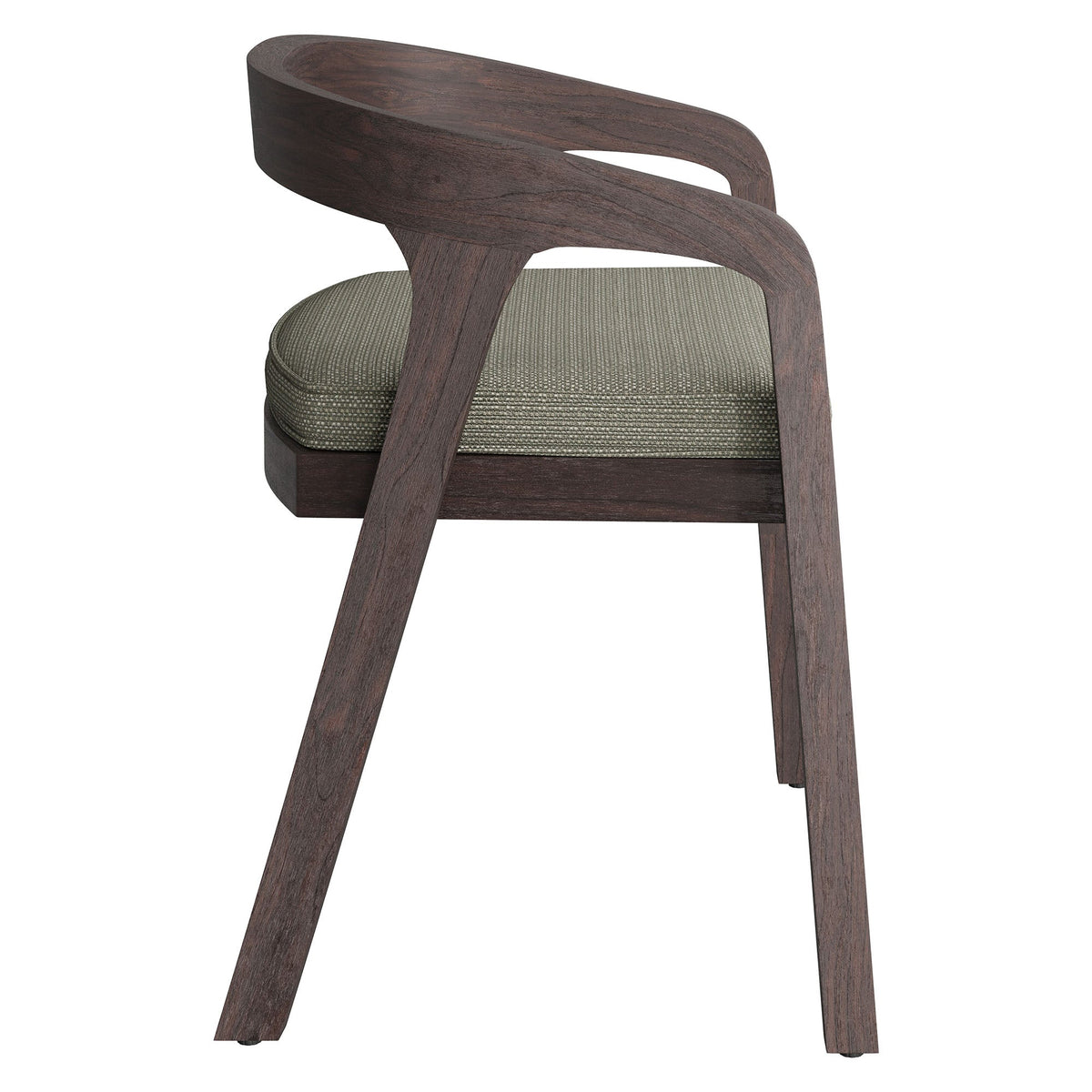 Kona Outdoor Teak Wood Barrel Dining Chair