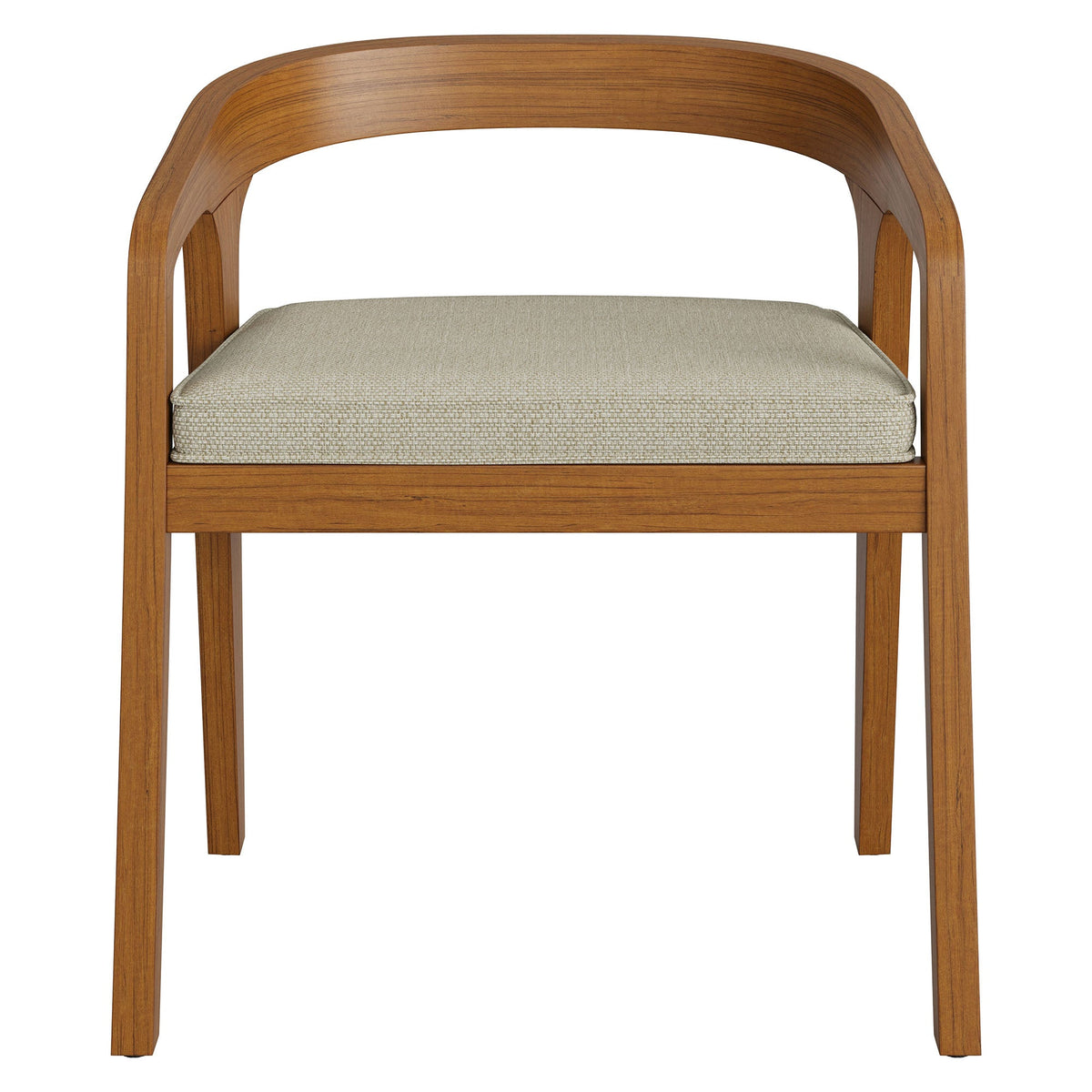 Kona Outdoor Teak Wood Barrel Dining Chair