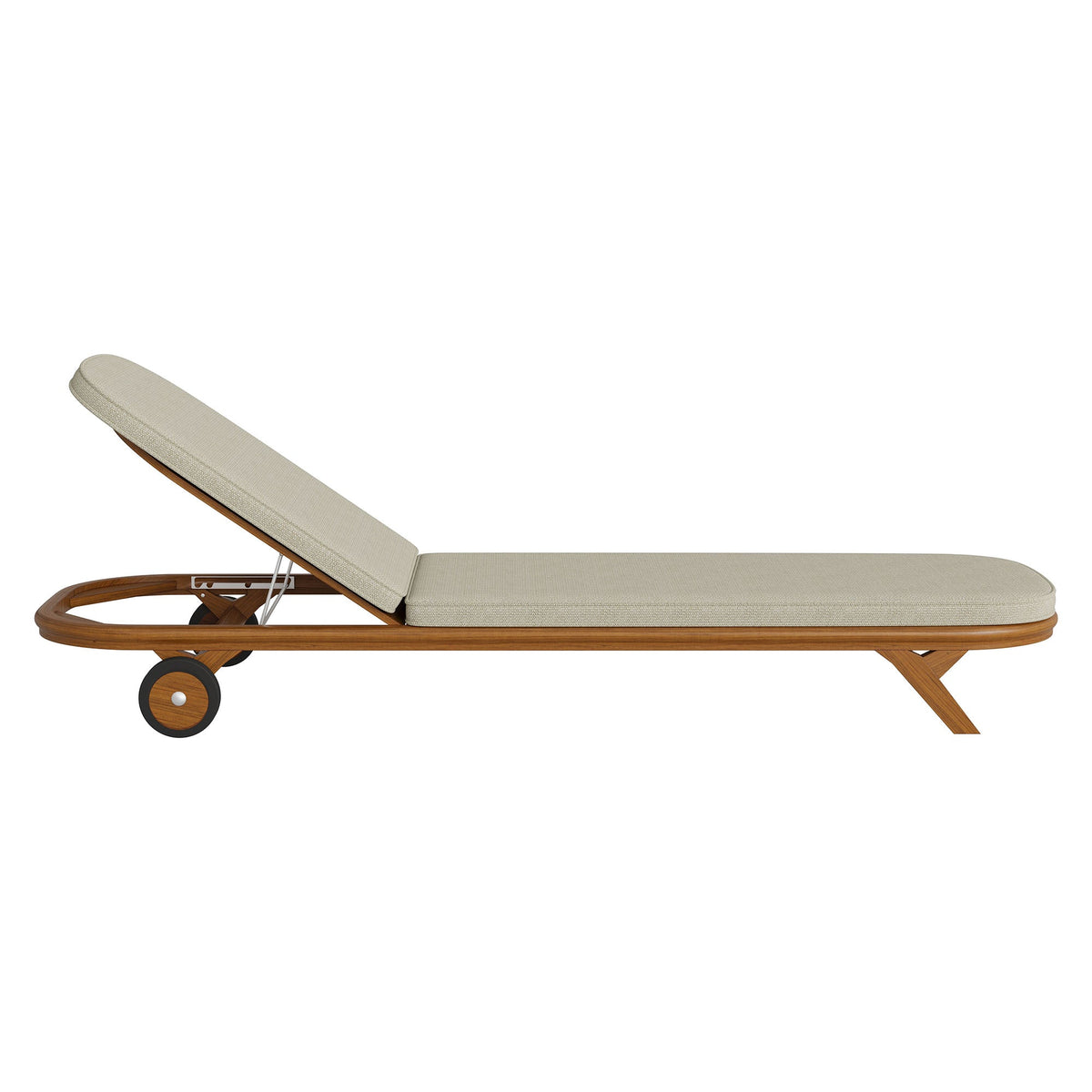 Kona Outdoor Teak Wood Chaise Lounge Chair