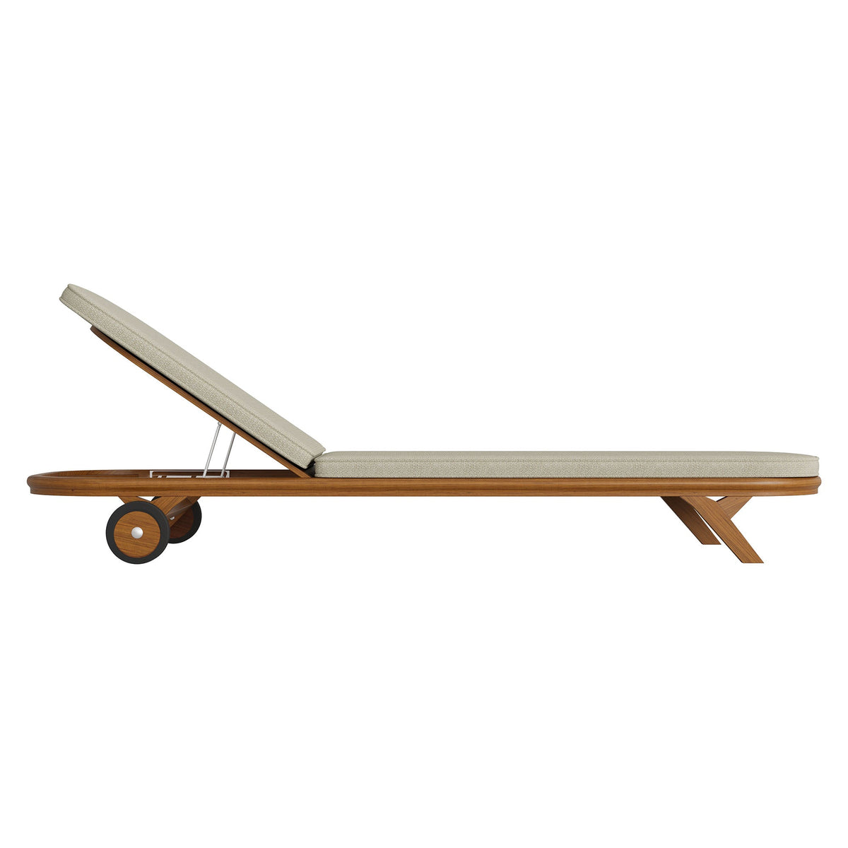 Kona Outdoor Teak Wood Chaise Lounge Chair