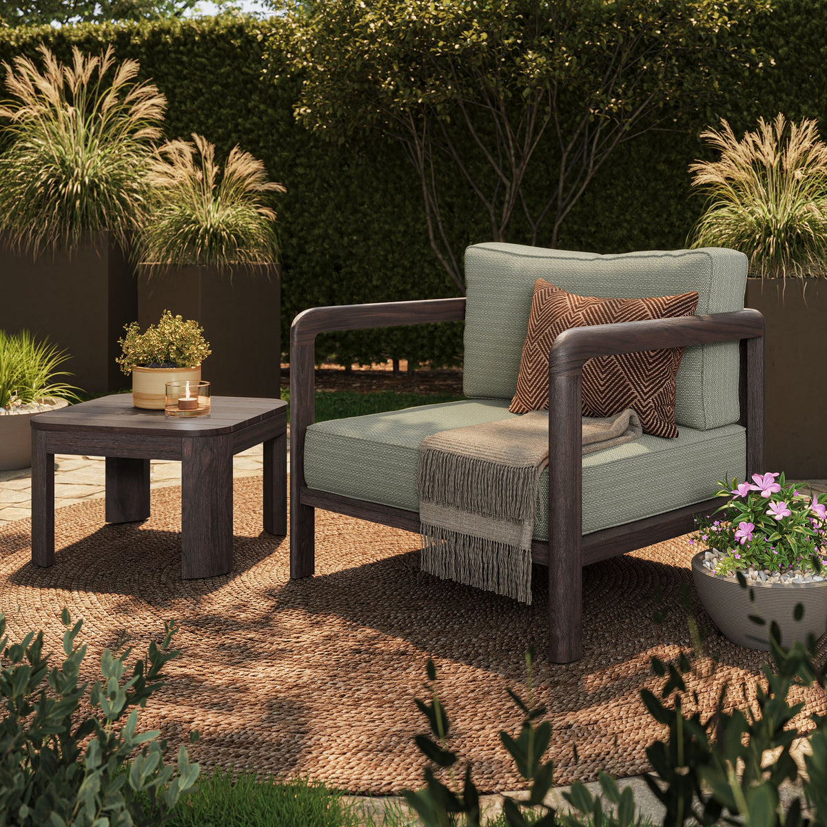 Kona 3-Piece Outdoor Teak Wood Furniture Set