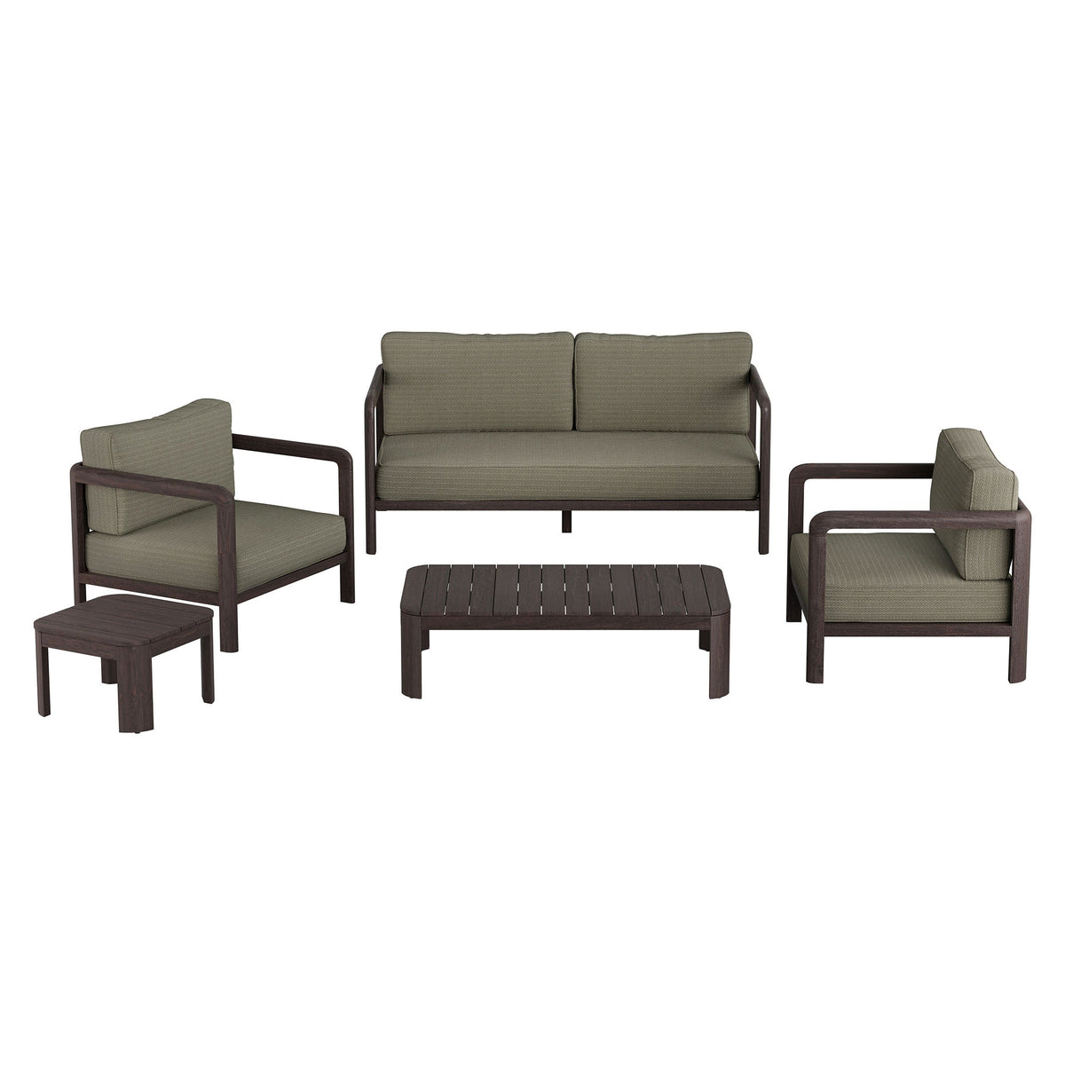 Kona 5-Piece Outdoor Teak Wood Furniture Set