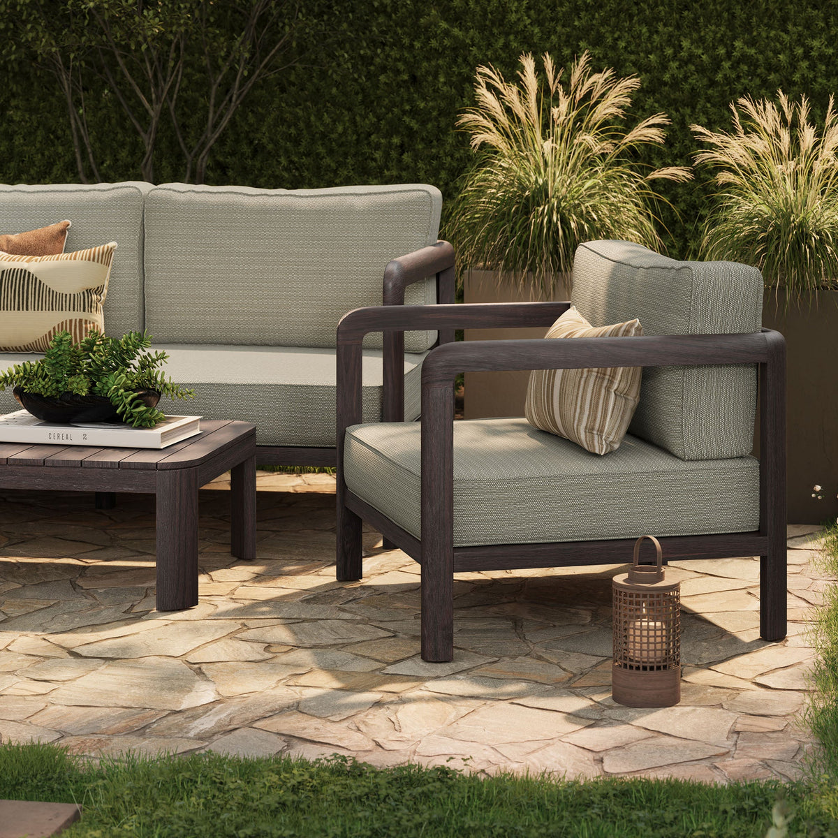Kona 5-Piece Outdoor Teak Wood Furniture Set
